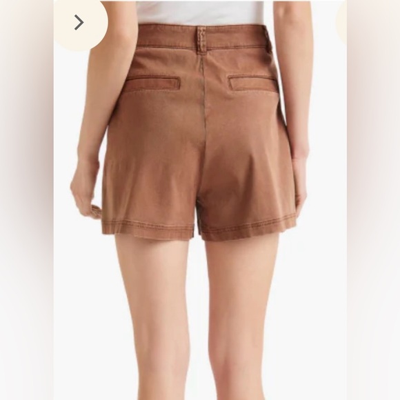 Splendid EUC Sz M Margaret Trouser Short in “Henna” Brown Cotton Shorts - Picture 4 of 9